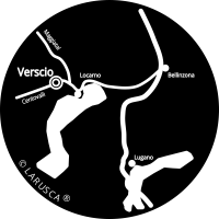 LARUSCA Perlenschmuck® Stradón 24, 6653 Verscio, Terre di Pedemonte, Locarno, Sopraceneri, Tessin, Schweiz, Karte
